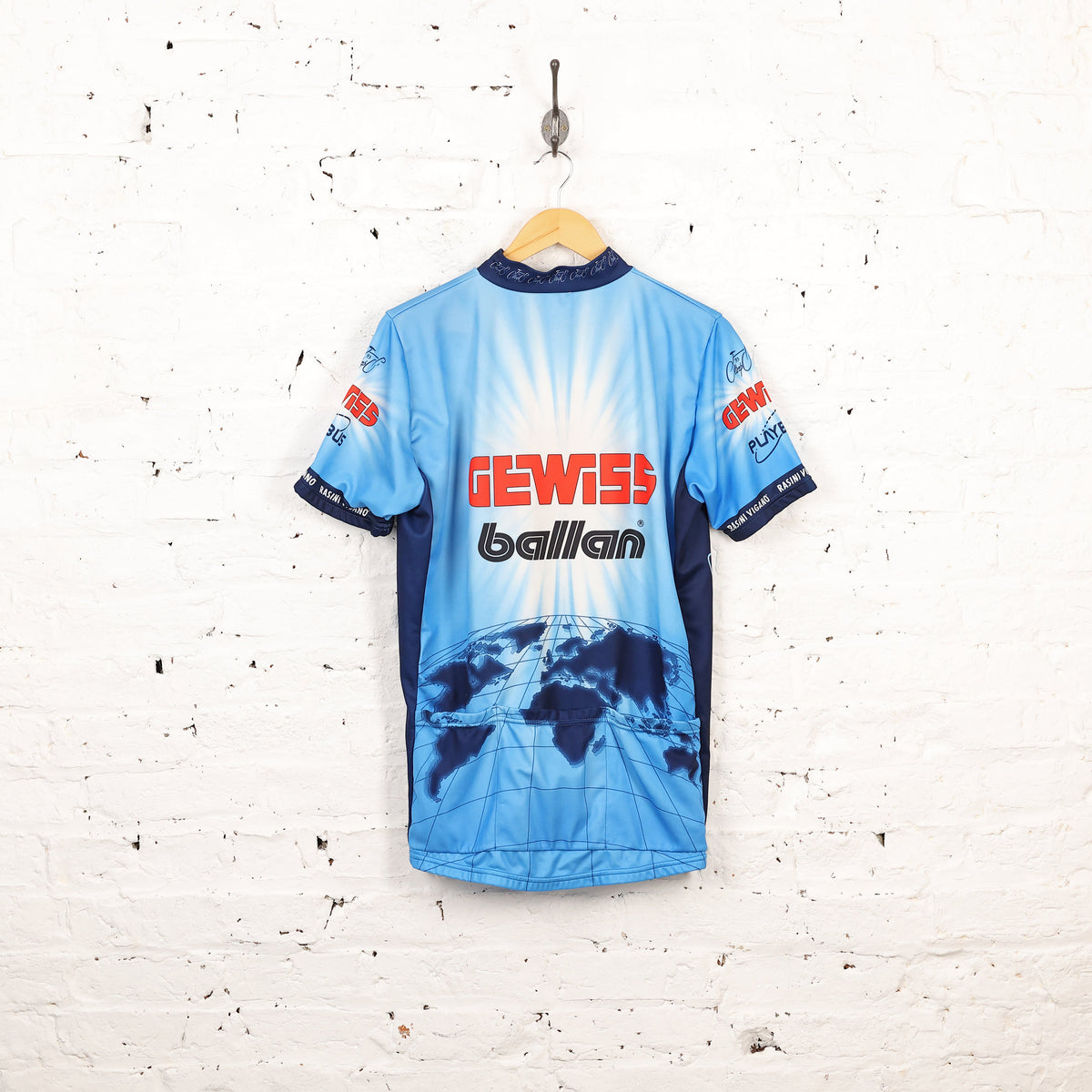 Biemme Bianchi Gewiss Ballan Cycling Top Jersey - Blue - XL