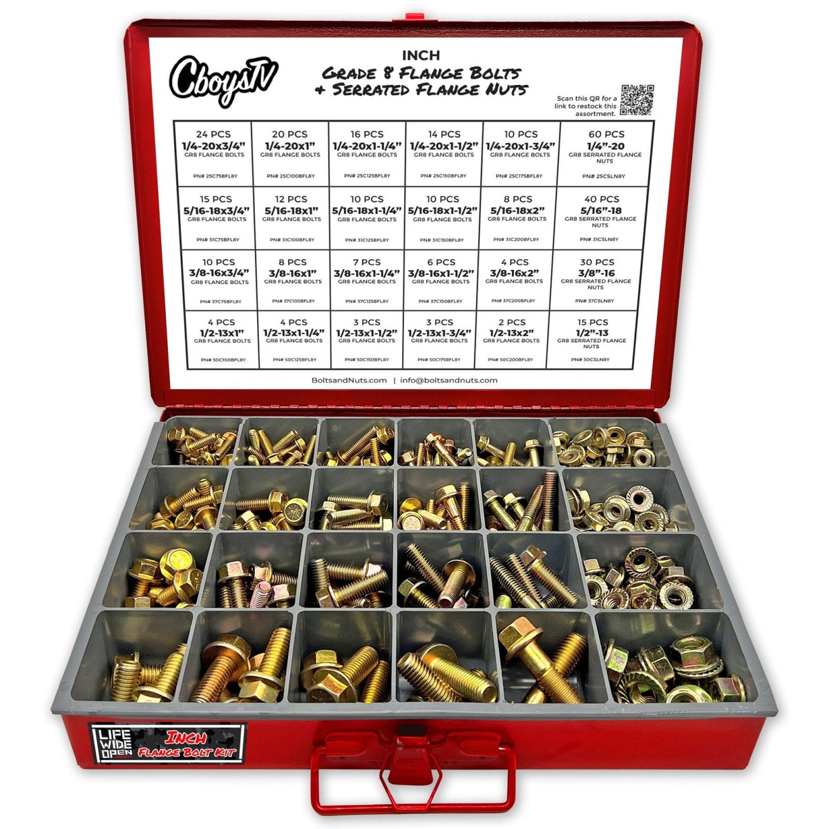 Inch Flange Bolts and Nuts Kit