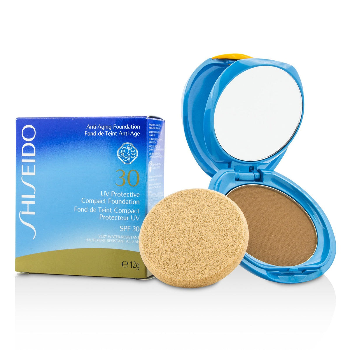 Shiseido UV Protective Compact Foundation SPF 30 (Case+Refill) - # SP40 Medium Ochre  12g/0.42oz