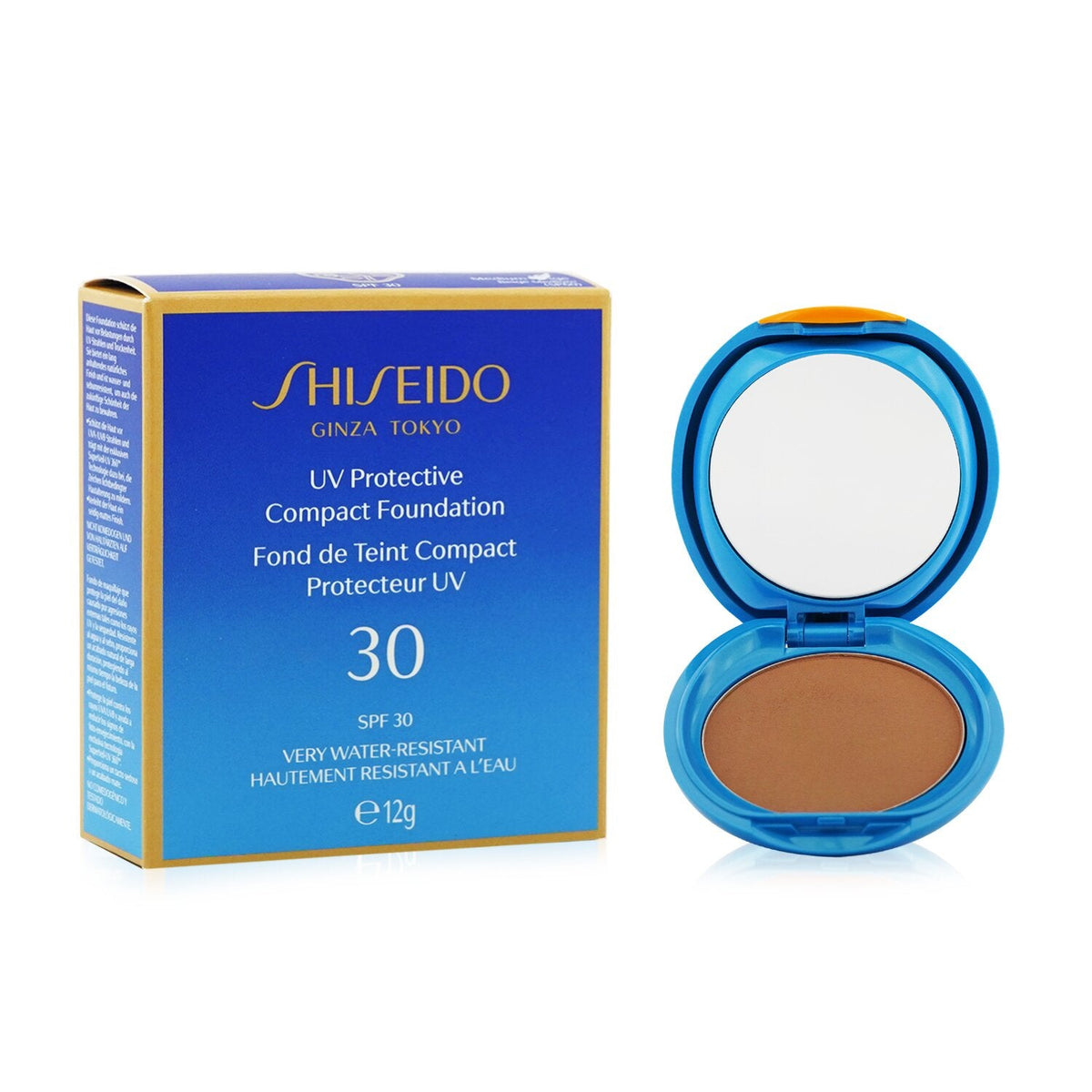 Shiseido UV Protective Compact Foundation SPF 30 (Case+Refill) - # SP40 Medium Ochre  12g/0.42oz