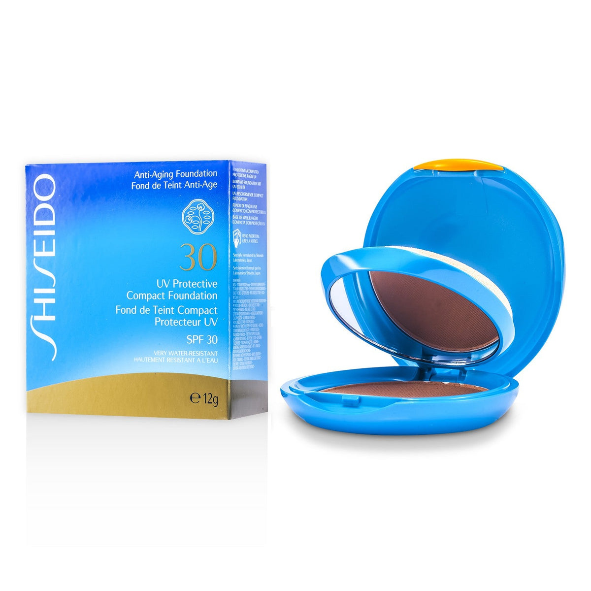 Shiseido UV Protective Compact Foundation SPF 30 (Case+Refill) - # SP40 Medium Ochre  12g/0.42oz