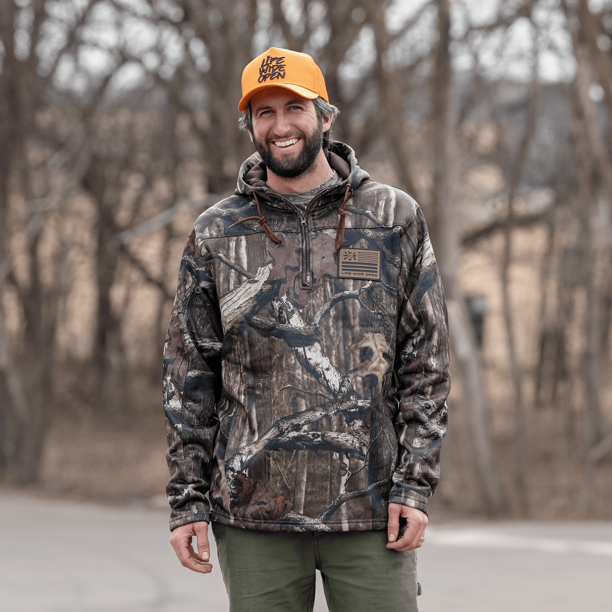 Freedom Outdoors Camo Quarter Zip Hoodie
