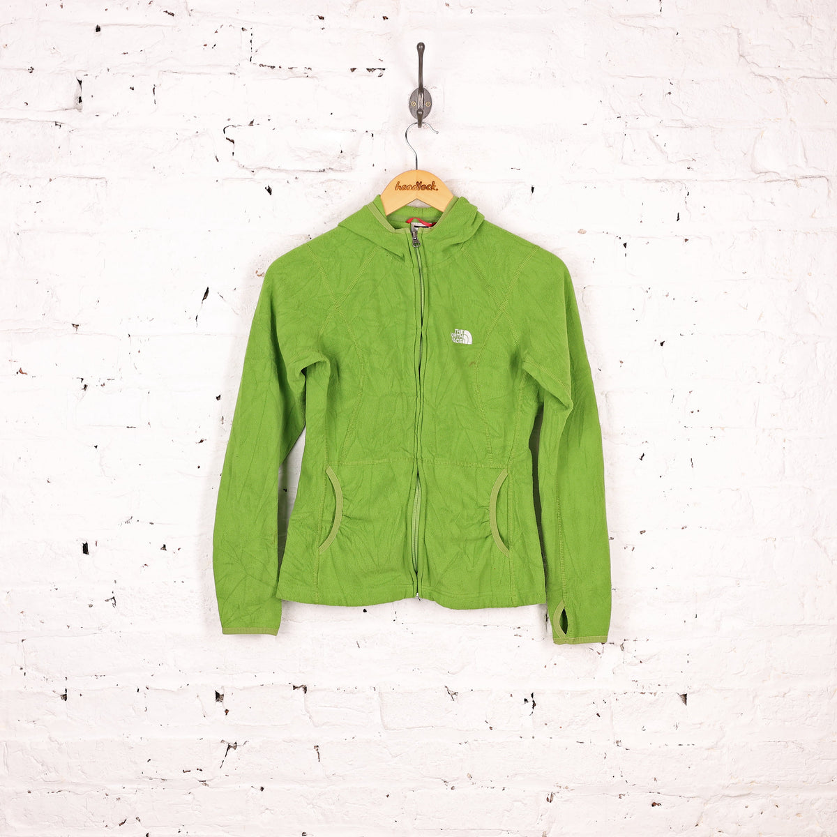 Women's The North Face Hooded Fleece - Green - Women's S