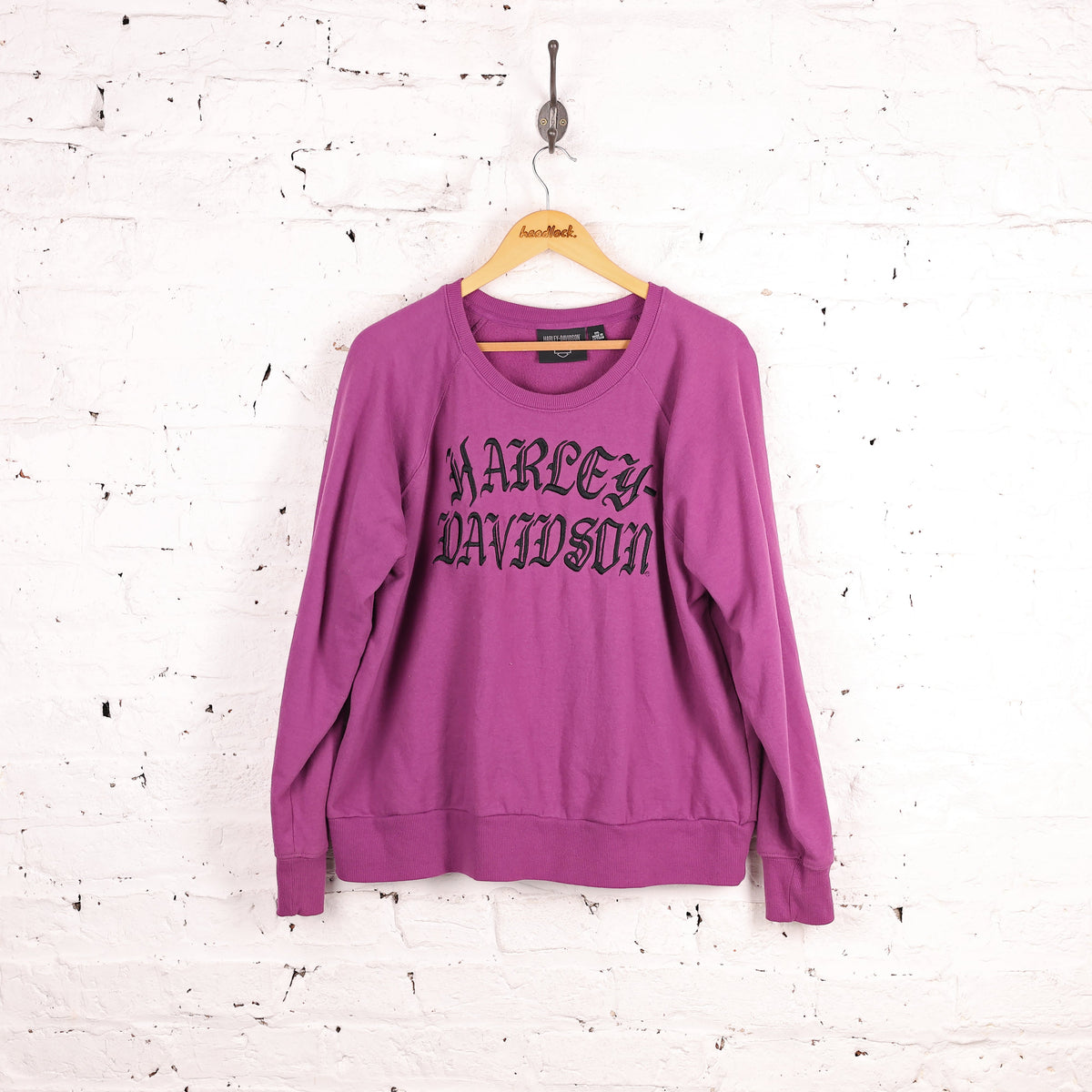 Women's Harley Davidson Sweatshirt - Purple - Women's XXL