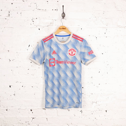 Manchester United 2021 Adidas Away Football Shirt - Blue - S