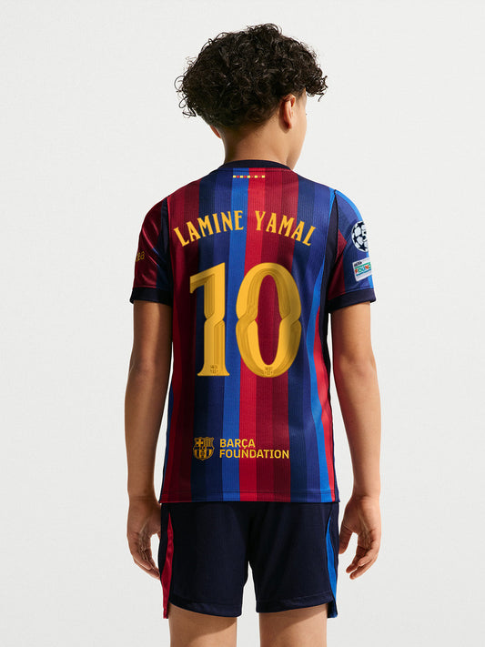 LAMINE YAMAL | UCL Junior's home jersey 26/27 FC Barcelona - Player Edition